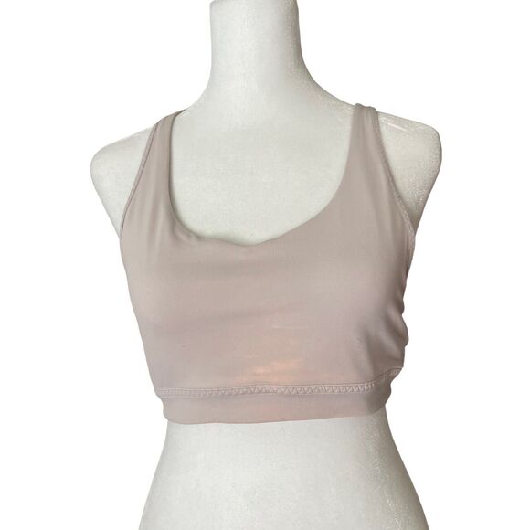 Athleta Small Transcendence Sports Bra Powervita A-C Cup Light Pink - Picture 1 of 9